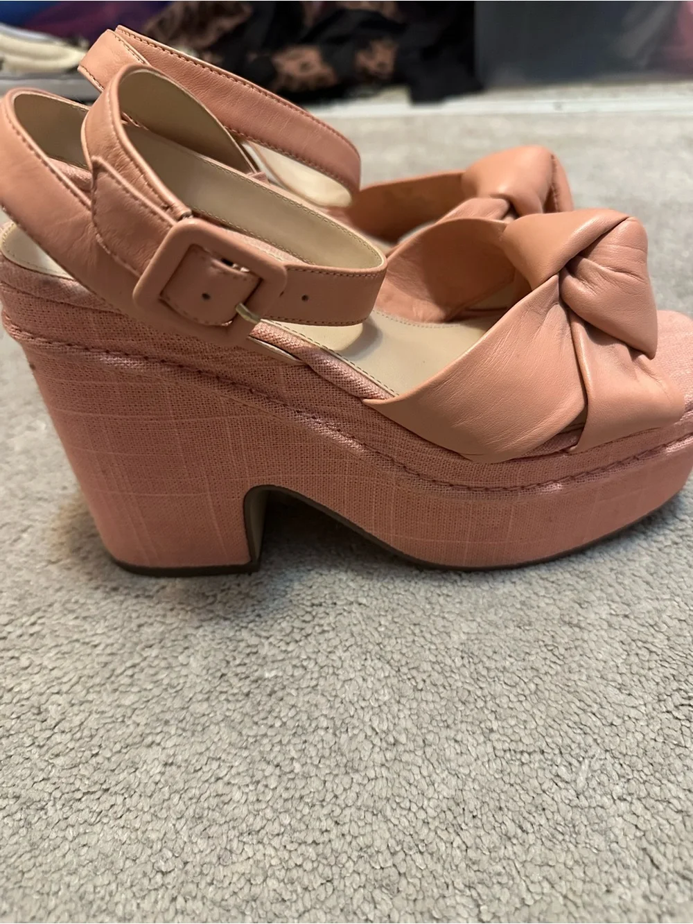 Sam Edelman Peach Knot Platform Sandals
